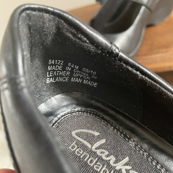 Clark’s leather wedge Maryjane black shoe sz 6 1/2 - Picture 5 of 5